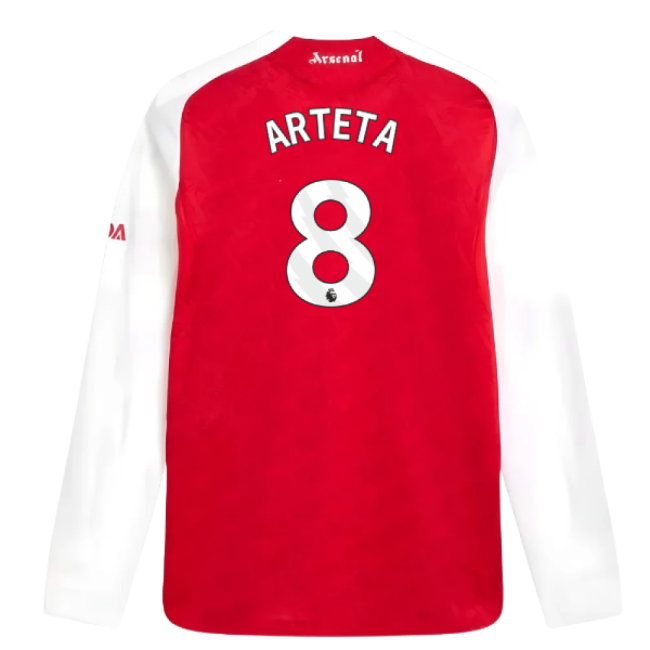 2025-2026 Arsenal Authentic Long Sleeve Home Shirt (Arteta 8)-SoccerKits Hub | Buy Soccer Jerseys Online